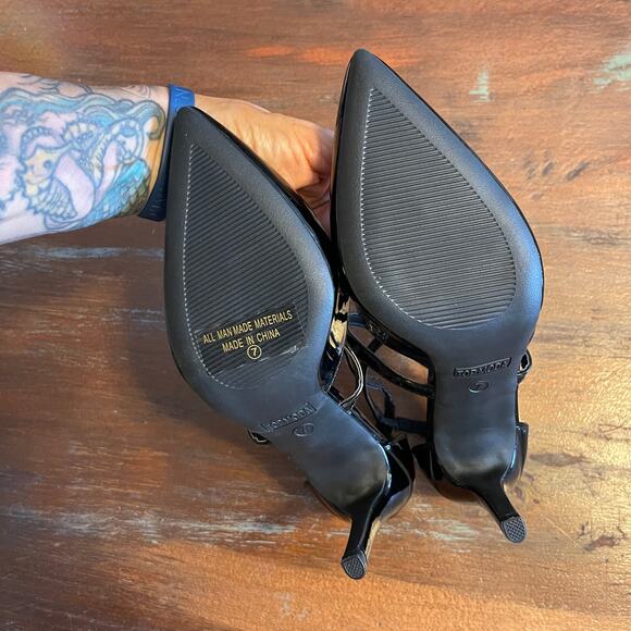 NWT TOP MODA Women's Stiletto Monroe-5 Verniz High Heels Ankle Strap Size 7 - Picture 6 of 10